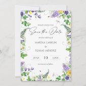 Rustieke Wildflower Save The Date (Voorkant)