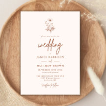 Rustieke Wildflower Terracotta Boho Wedding