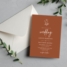 Rustieke Wildflower Terracotta Boho Wedding