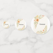 Rustieke Wildflower Trouwtafel Confetti (Voorkanten)