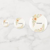 Rustieke Wildflower Trouwtafel Confetti (Achterkanten)