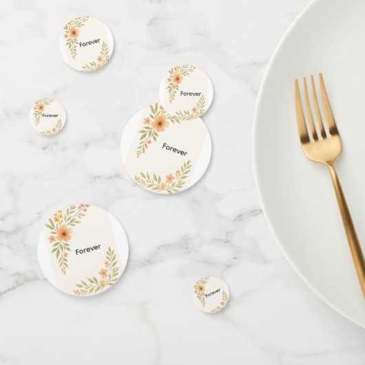 Rustieke Wildflower Trouwtafel Confetti (Groep)