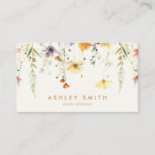 Rustieke Wildflower Visitekaartje (Voorkant)