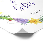 Rustieke Wildflower Vrijgezellenfeest Kaarten Cade Poster (Hoek)