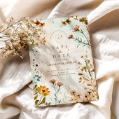 Rustieke Wildflower Waterverf bruiloft Save The Date