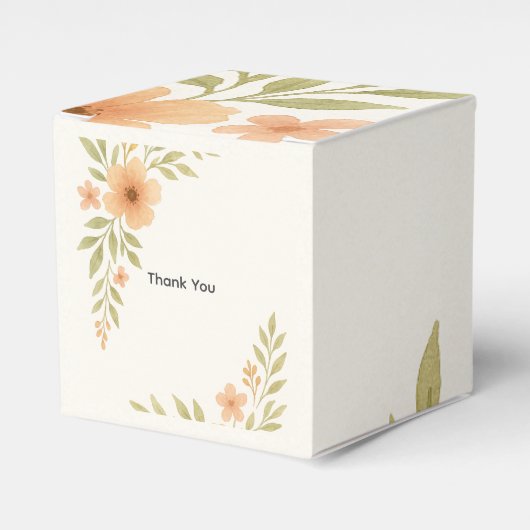 Rustieke Wildflower Wedding Favoriete Box Bedankdoosjes (Voorkant Zijde)