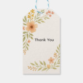 Rustieke Wildflower Wedding Favoriete Label Cadeaulabel (Achterkant)