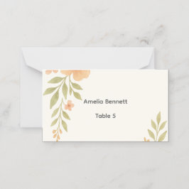 Rustieke Wildflower Wedding Place Card Plaatskaartje