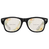 Rustieke Wildflower Wedding Zonnebril (Voorkant)