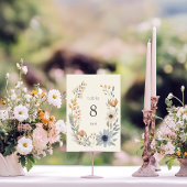 Rustieke Wildflower Wreath Garden Wedding Kaart