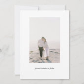 Rustieke Wildflowers Bewaar de datum met foto Kaart (Achterkant)