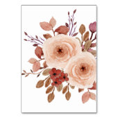 Rustieke Wildflowers Bloemen Trouwtafel Nummer Kaart (Achterkant)