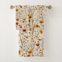 Rustieke Wildflowers - Boho Herfst Bloemenpatroon