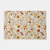 Rustieke Wildflowers - Boho Herfst Bloemenpatroon Deurmat (Voorkant)