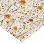 Rustieke Wildflowers - Boho Herfst Bloemenpatroon Korte Tafelloper (Hoek)