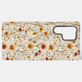 Rustieke Wildflowers - Boho Herfst Bloemenpatroon Samsung Galaxy Hoesje (Achterkant horizontaal)