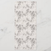 Rustieke  Wildflowers Botanische bruiloft Menu (Achterkant)