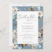 Rustieke Wildflowers Iets blauw Vrijgezellenfeest Kaart (Voorkant)