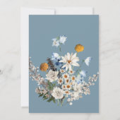 Rustieke Wildflowers Iets blauw Vrijgezellenfeest Kaart (Achterkant)