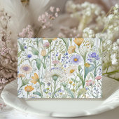 Rustieke Wildflowers Save the Date Wedding Kaart