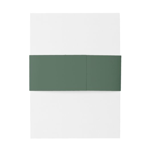 Rustieke Wildflowers Script Donkergroene bruiloft Uitnodigingen Wikkel (Achterkant Voorbeeld)