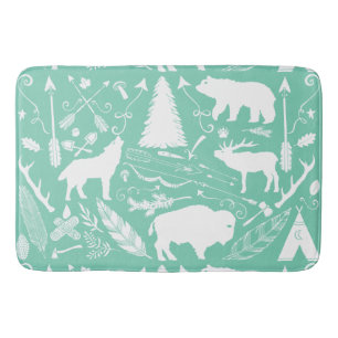 Rustieke Wildlife Buffalo Beer Fox Deer Jongens Ka Badmat