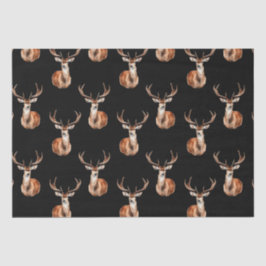 Rustieke Wildlife Herten Waterverf Tissuepapier