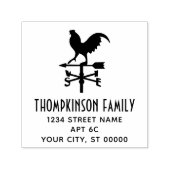 Rustieke windvaan #3 Naam Retouradres Zelfinktende Stempel (Design)