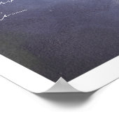 Rustieke winter abstracte schilderkunst moody wall poster (Hoek)