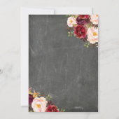 Rustieke Winter Baby shower Uitnodigen Kaart (Achterkant)