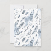 Rustieke Winter Berg bruids douche uitnodiging (Achterkant)