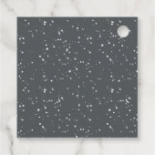 Rustieke Winter Berg Bruiloft Dank u Cadeau Labels (Achterkant)