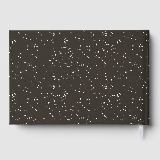 Rustieke Winter Berg Bruiloft Gast Gastenboek (Achterkant)