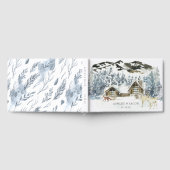 Rustieke Winter Berg Bruiloft Gast Gastenboek (Volledig)
