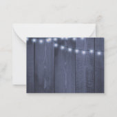 Rustieke winter bloemenelegante rode marine bruilo notitiekaartje (Achterkant)