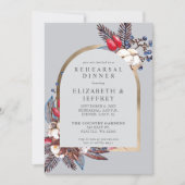 Rustieke Winter Bloemstukken Gebogen Oefenavond Et Kaart (Voorkant)