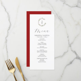 Rustieke Winter Botanicals Bruiloft Decor Menu's