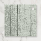 Rustieke Winter Bruiloft Bedankt Bos Groen ID1049 Bedankjes Labels (Achterkant)