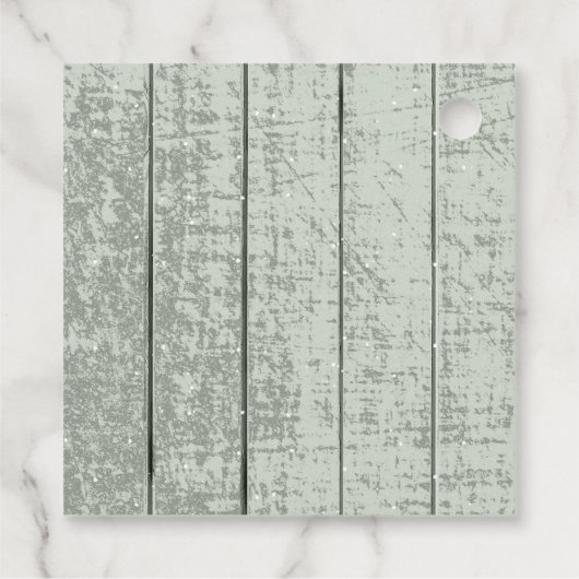 Rustieke Winter Bruiloft Bedankt Bos Groen ID1049 Bedankjes Labels (Achterkant)