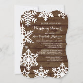 Rustieke Winter bruiloft schuur hout Vrijgezellenf Kaart (Voorkant)