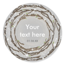 Rustieke winter bruiloft takken & land sneeuw