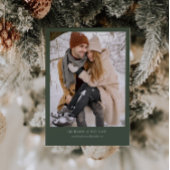 Rustieke winter bruiloft uitnodiging groen dennen