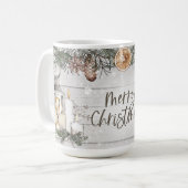 Rustieke Winter Cabine Decor Koffiemok (Voorkant links)