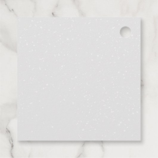 Rustieke Winter Forest Cabin Wedding Bedankjes Labels (Achterkant)