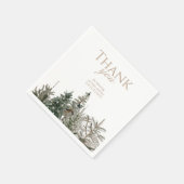 Rustieke Winter Forest Kerst servetten (Hoek)