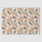 Rustieke winter groen citrus botanische kerst tissuepapier (Voorkant)