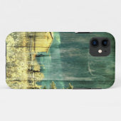 Rustieke winter groenblijvende oude barnwood huisj Case-Mate iPhone case (Achterkant (horizontaal))