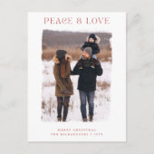 Rustieke Winter Groet Familie Foto Kerstmis Briefkaart (Voorkant)