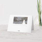 Rustieke winter Hout je houdt van het bouwen van e Kaart (Achterkant)