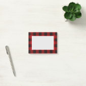 rustieke winter houthakker rood buffel geruit fees post-it® notes (Kantoor)